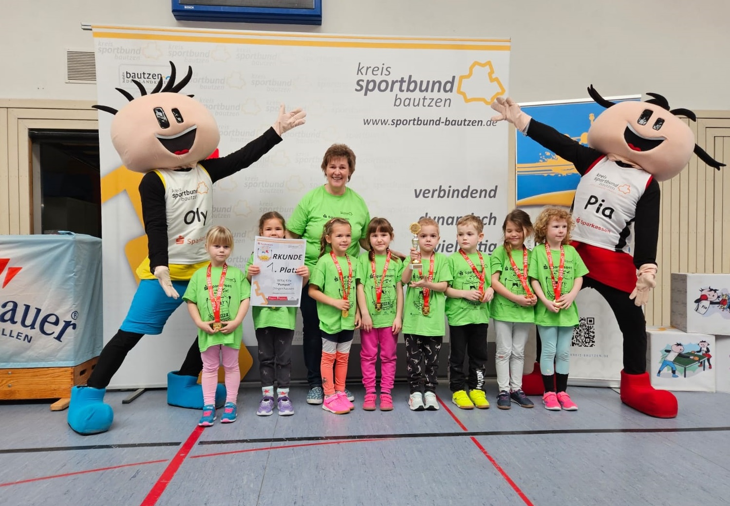 Sportbund Bautzen Newsbild - Witaj-Kita „Pumpot“ feiert Vorrundensieg in Wittichenau